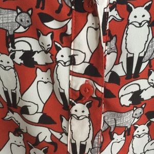 Ann Taylor fox shirt